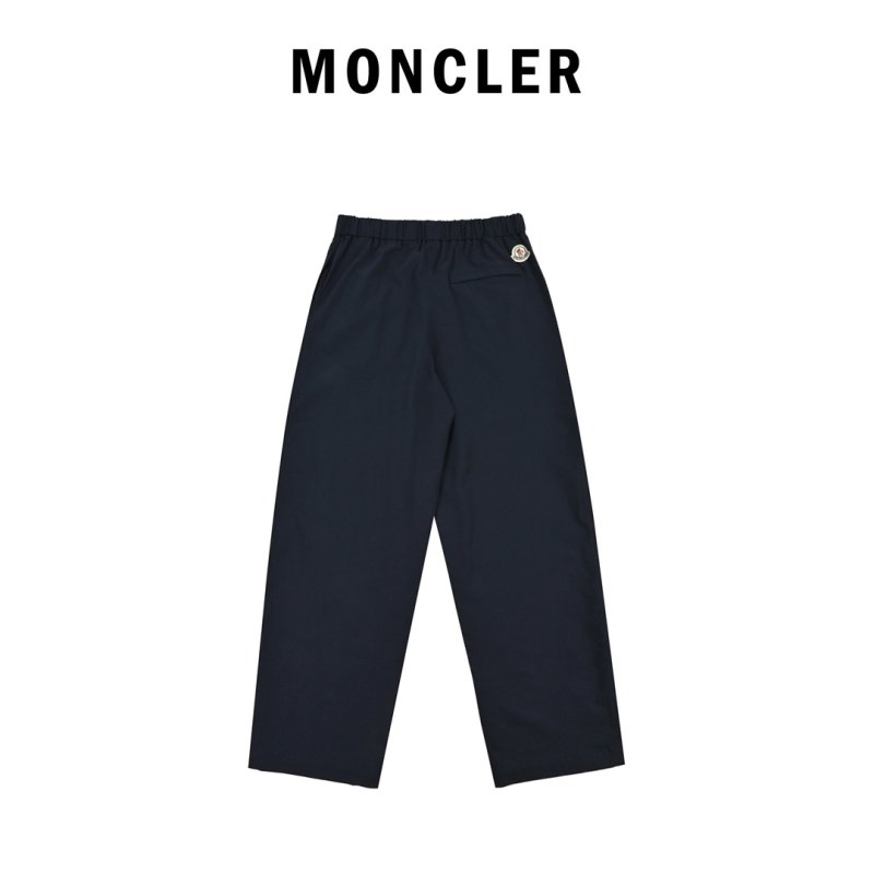 Navy Blue Straight Fit Casual Pants view