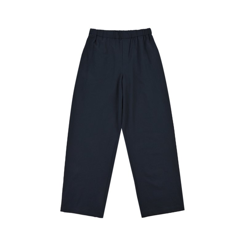 Navy Blue Straight Fit Casual Pants view