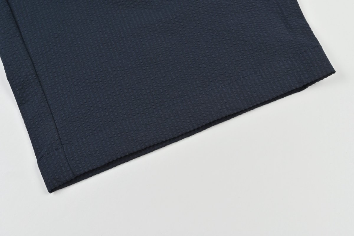 Navy Blue Straight Fit Casual Pants view