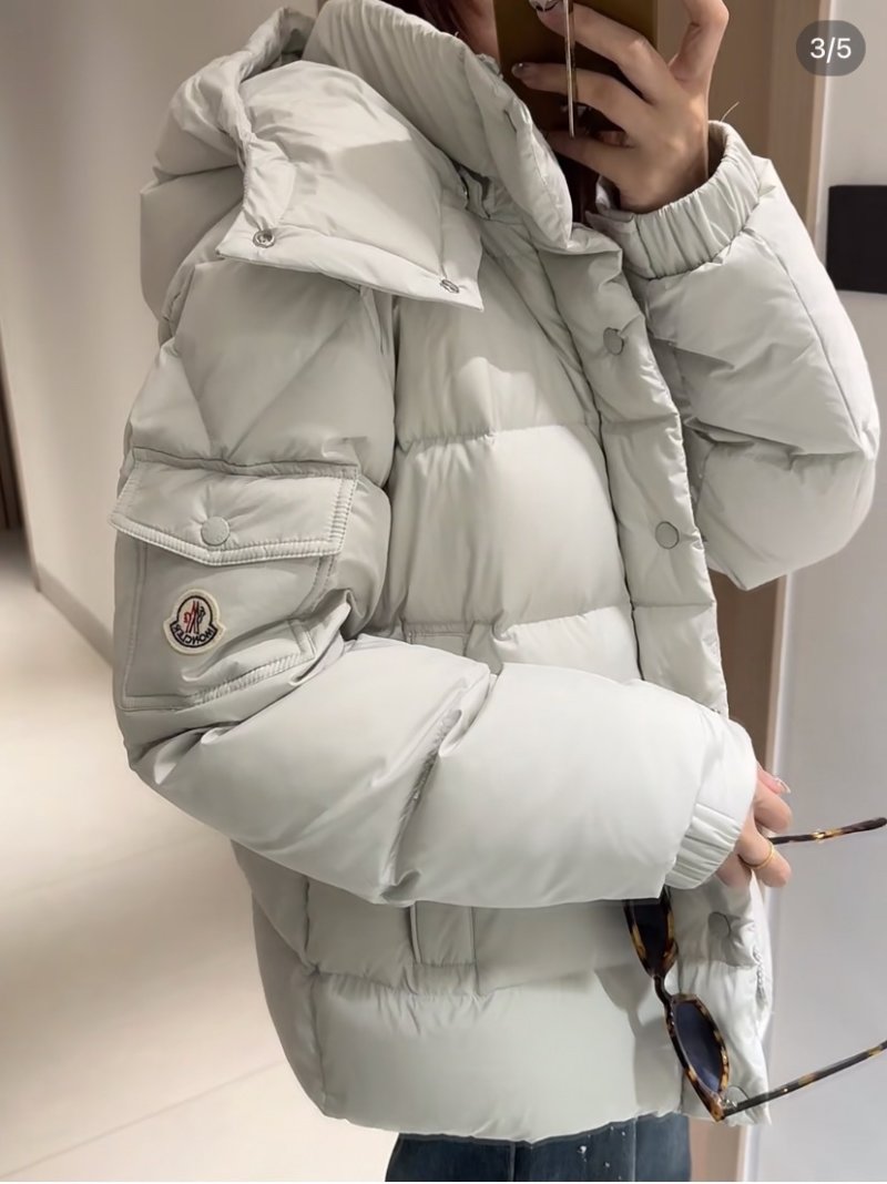 Moncler Puffer Down Jacket Light Gray view