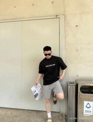 Balenciaga Black Logo T-Shirt view 5