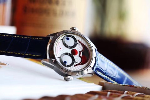 Konstantin Chaykin Joker Clown Automatic Watch Blue Strap view 9