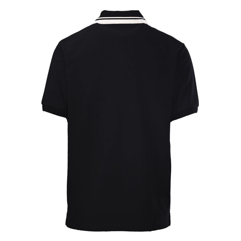 Gucci GG Embroidered Polo Shirt Black view