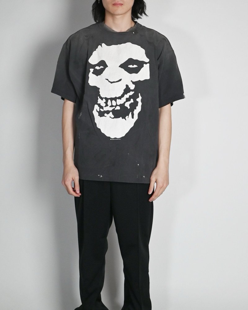 Misfits Skull Graphic Black T-Shirt