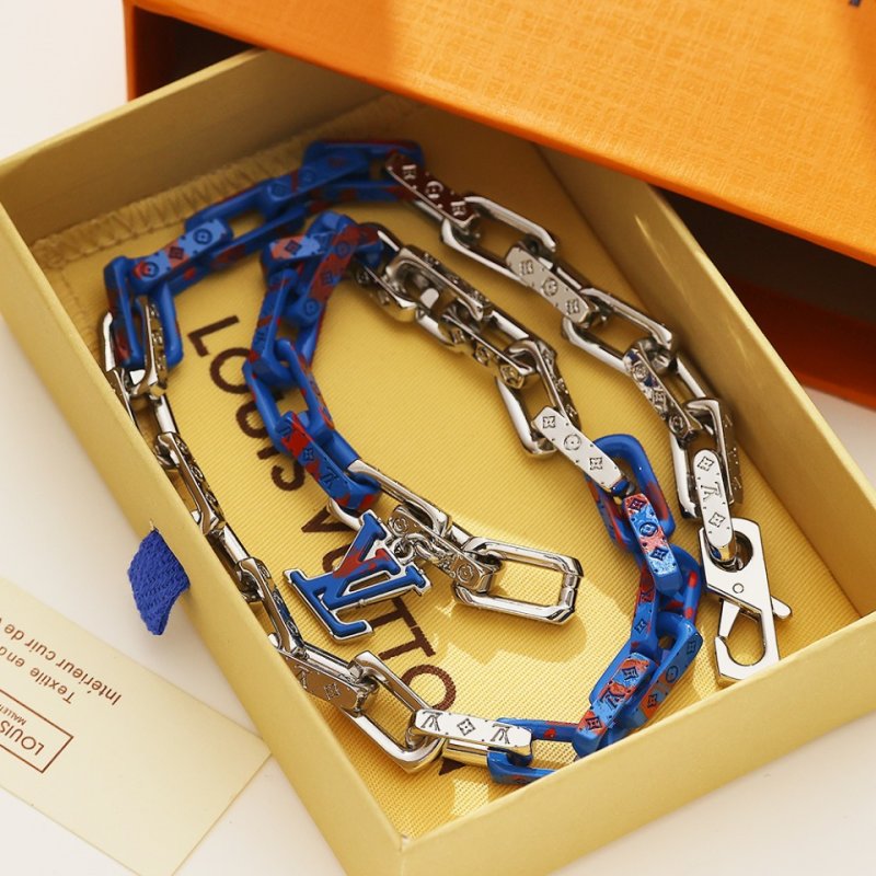 Louis Vuitton Bamboo Blue Red Bracelet view
