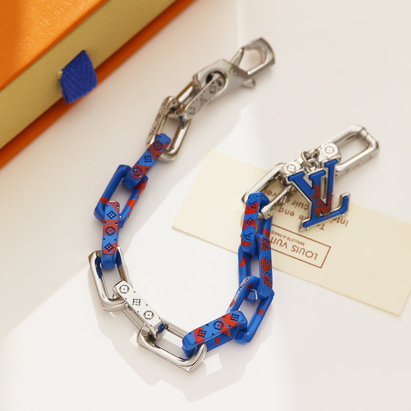 Louis Vuitton Bamboo Blue Red Bracelet view
