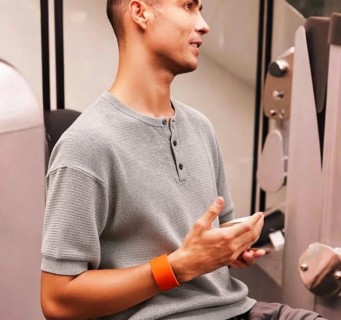 Grey Henley Short-Sleeve T-Shirt view 7