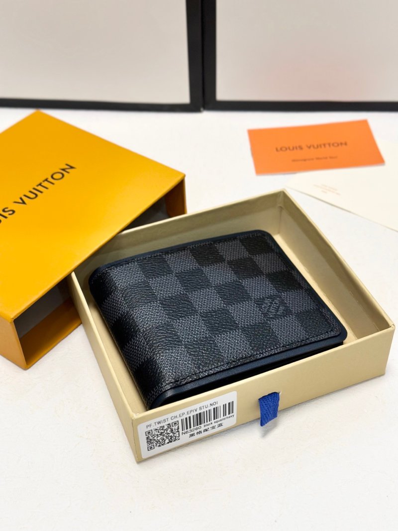 Louis Vuitton Damier Graphite Classic Bifold Wallet Black
