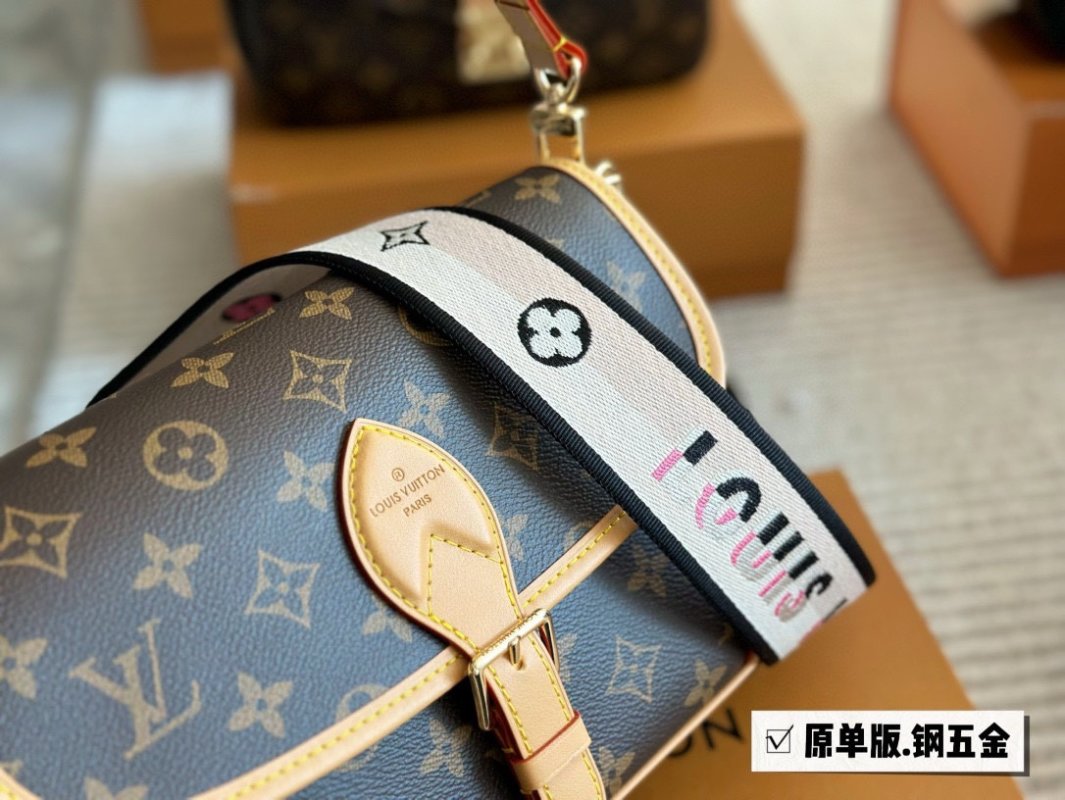 Louis Vuitton Diane Monogram Canvas Shoulder Bag - Dark Tan view