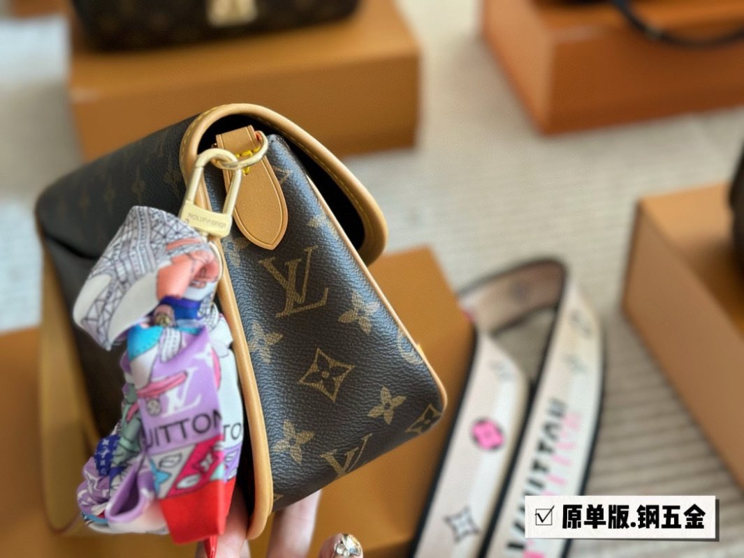 Louis Vuitton Diane Monogram Canvas Shoulder Bag - Dark Tan view