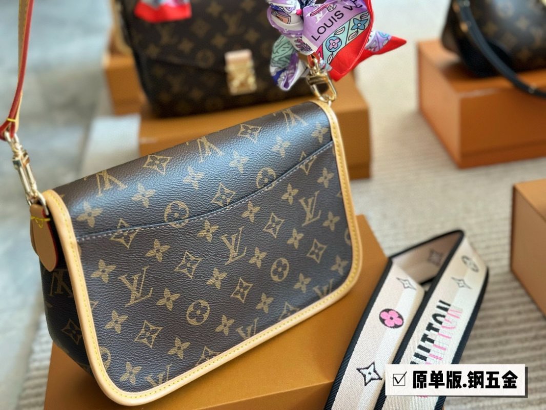 Louis Vuitton Diane Monogram Canvas Shoulder Bag - Dark Tan view