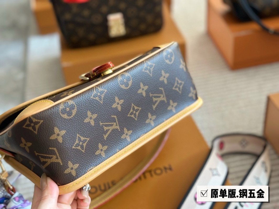 Louis Vuitton Diane Monogram Canvas Shoulder Bag - Dark Tan view