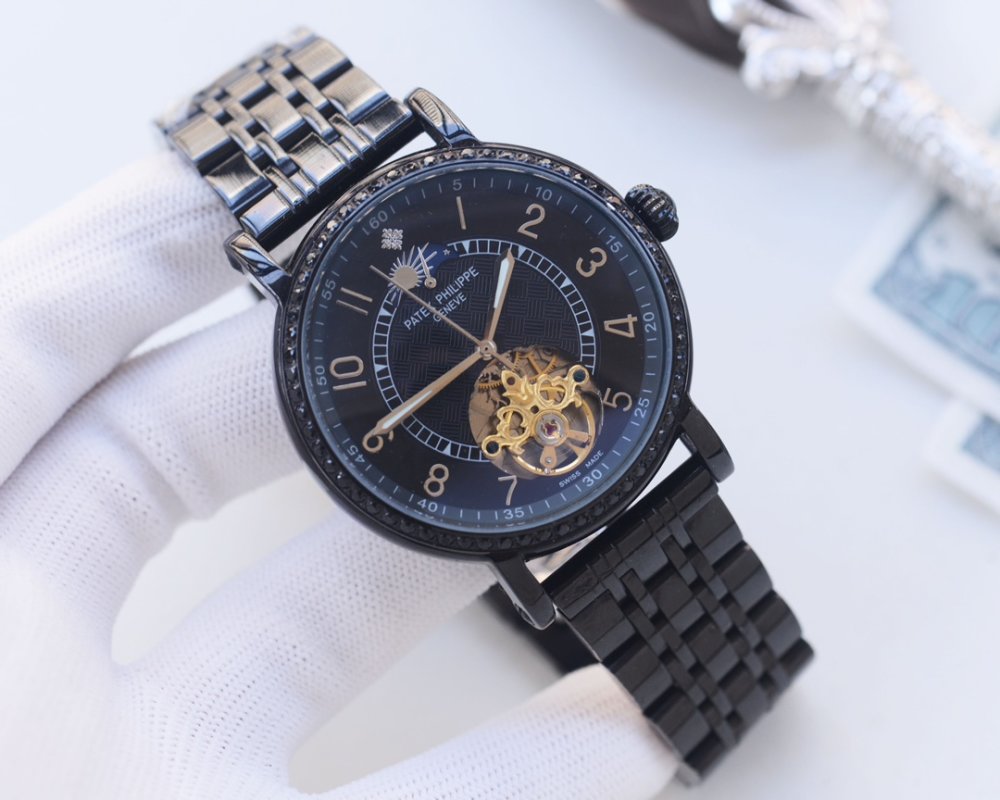 Patek Philippe Aquanaut Skeleton Black Steel Watch 42mm