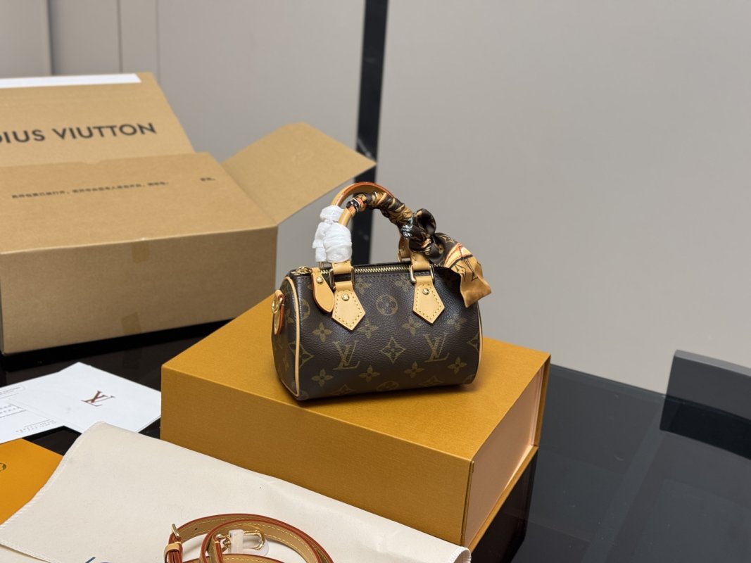 Louis Vuitton Speedy Nano Monogram Canvas Handbag