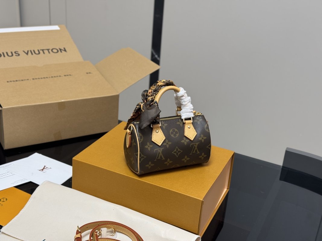 Louis Vuitton Speedy Nano Monogram Canvas Handbag view