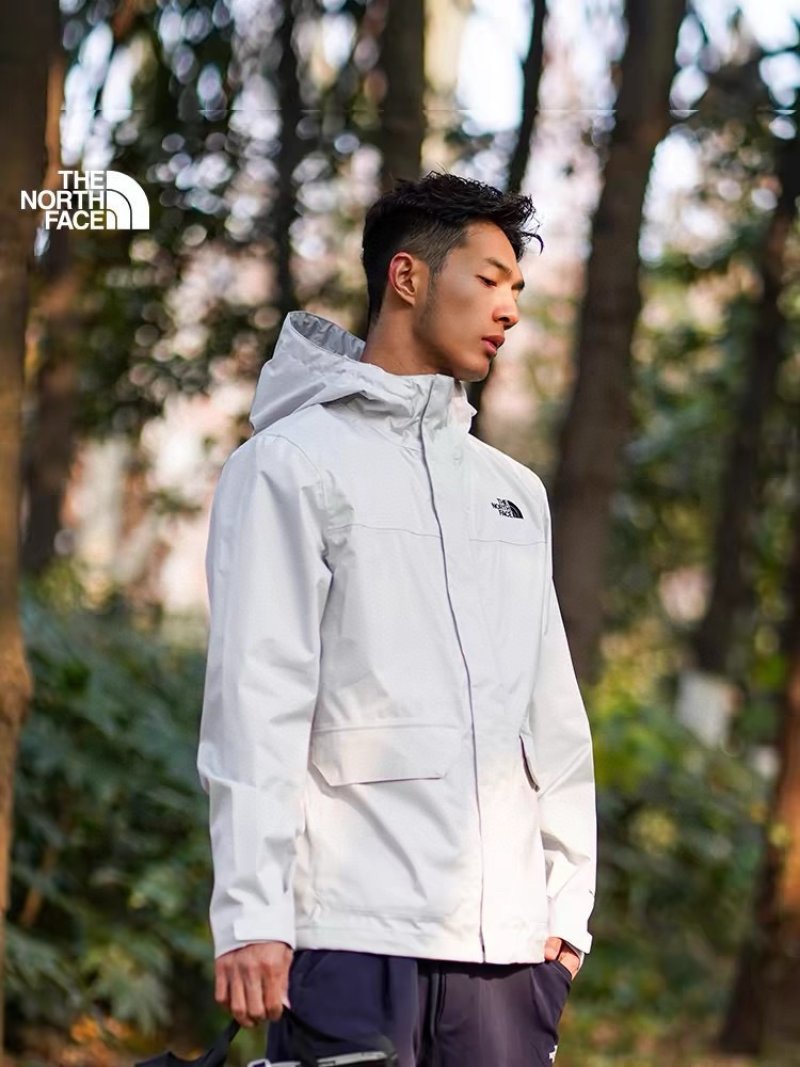 The North Face White Windbreaker Jacket