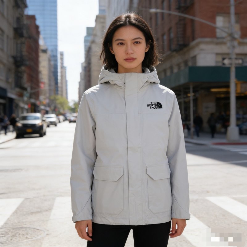The North Face White Windbreaker Jacket view