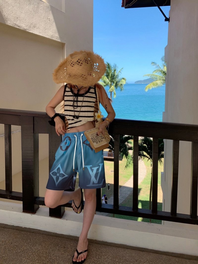 Louis Vuitton Monogram Gradient Blue Swim Shorts view