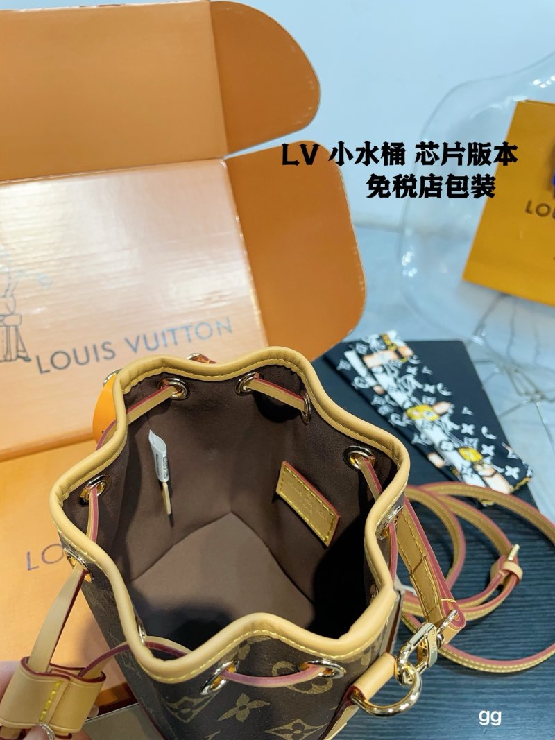 Louis Vuitton Monogram Mini Bucket Bag with Strap view