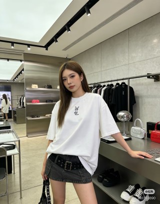 YSL White Logo T-Shirt view 2