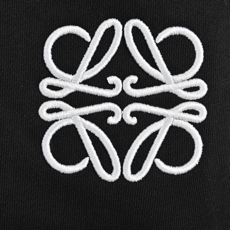 Black Drawstring Shorts with Embroidered Logo view