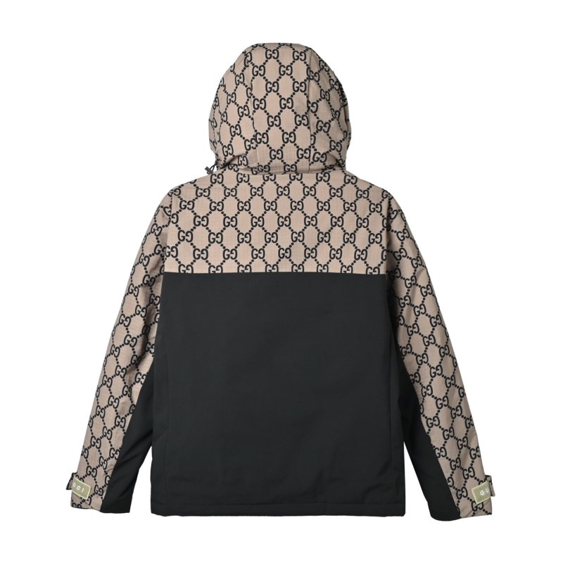 Gucci GG Monogram Black & Beige Down Jacket view