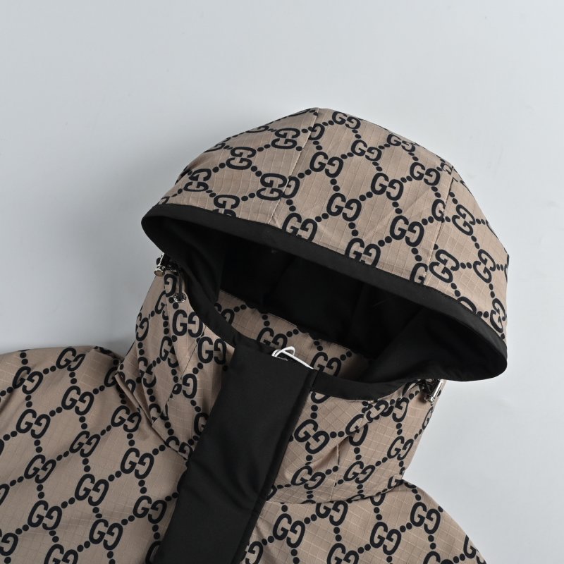 Gucci GG Monogram Black & Beige Down Jacket view