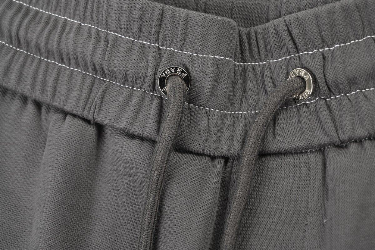 Prada Charcoal Drawstring Track Pants view