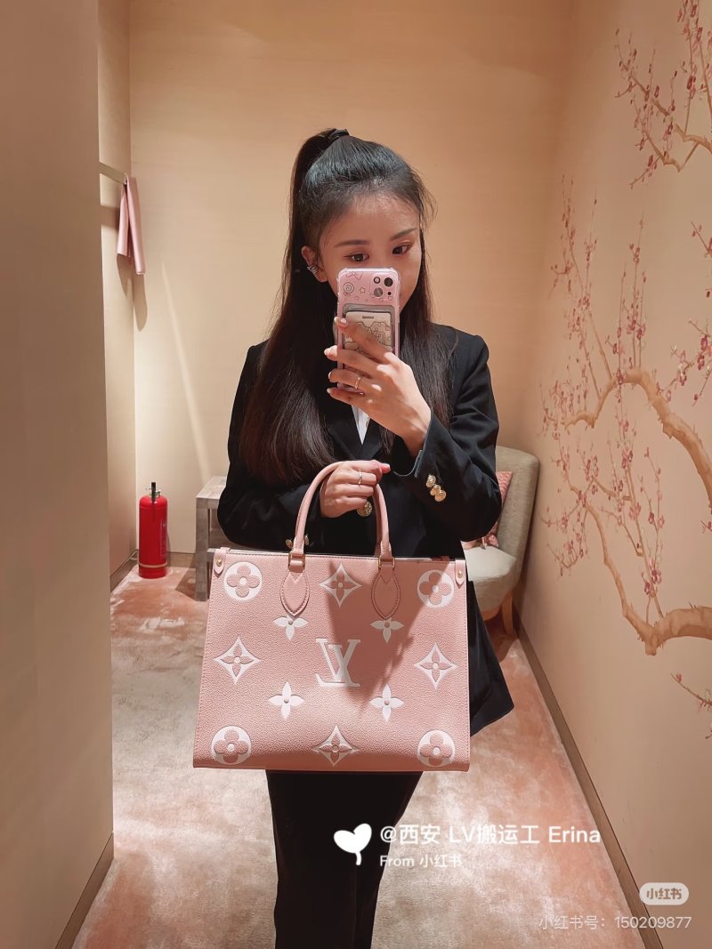Louis Vuitton Monogram Pastel Pink Tote Bag view