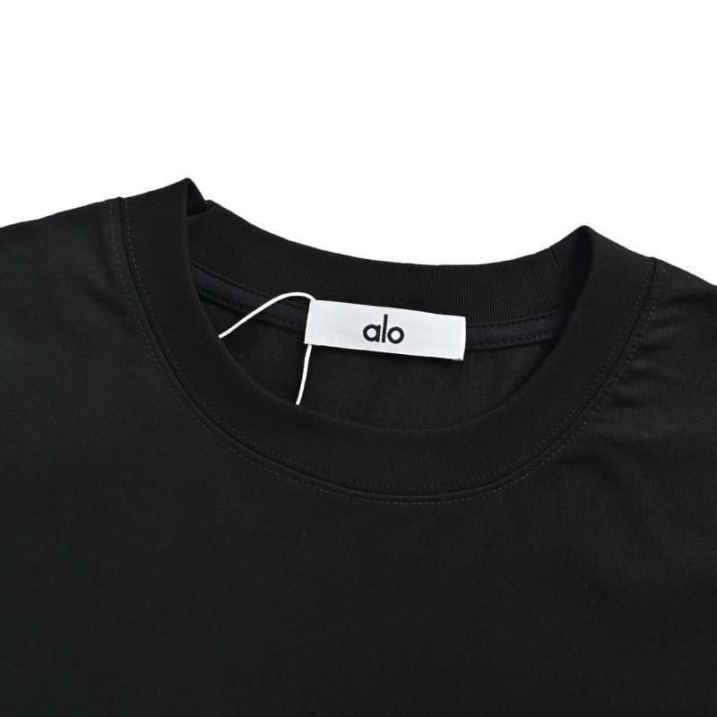 Alo Black Short Sleeve T-Shirt view