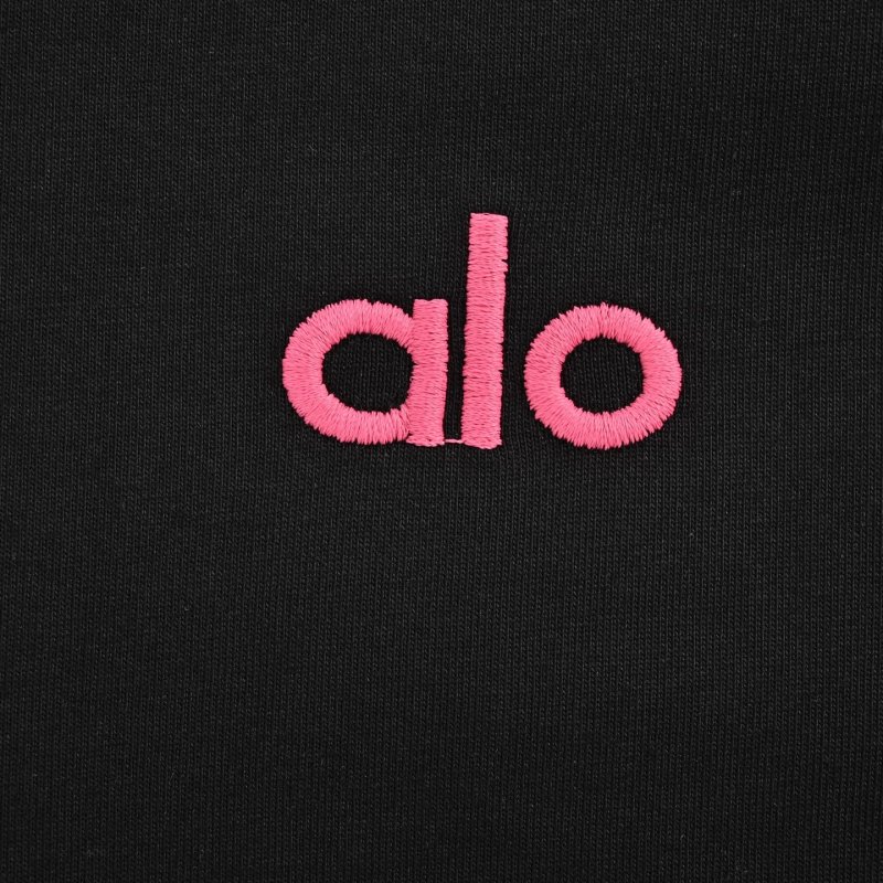 Alo Black Short Sleeve T-Shirt view