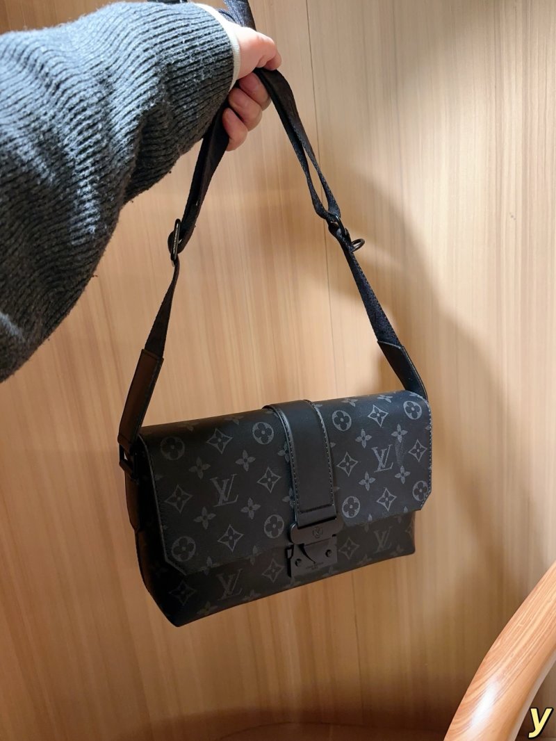 Louis Vuitton Monogram Canvas Black Messenger Crossbody Bag view