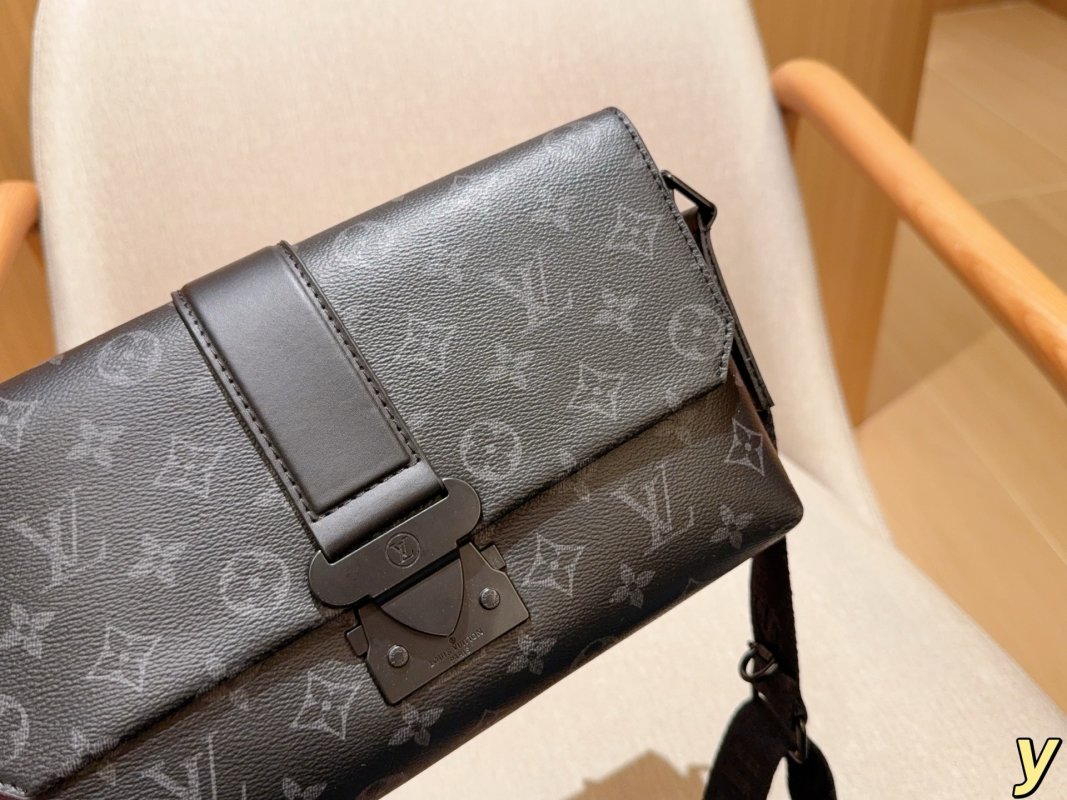 Louis Vuitton Monogram Canvas Black Messenger Crossbody Bag view