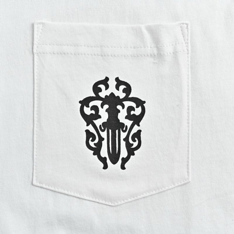 Essentials White Pocket Crest T-Shirt view