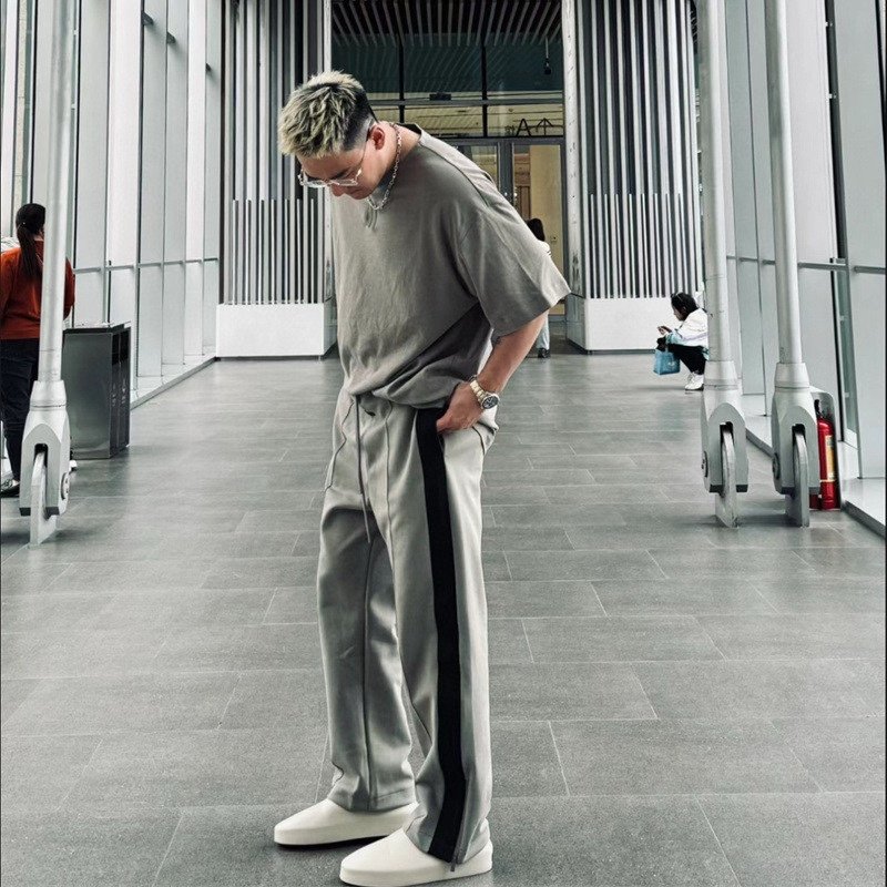Essentials Fear of God Dual-Stripe Track Pants Grey