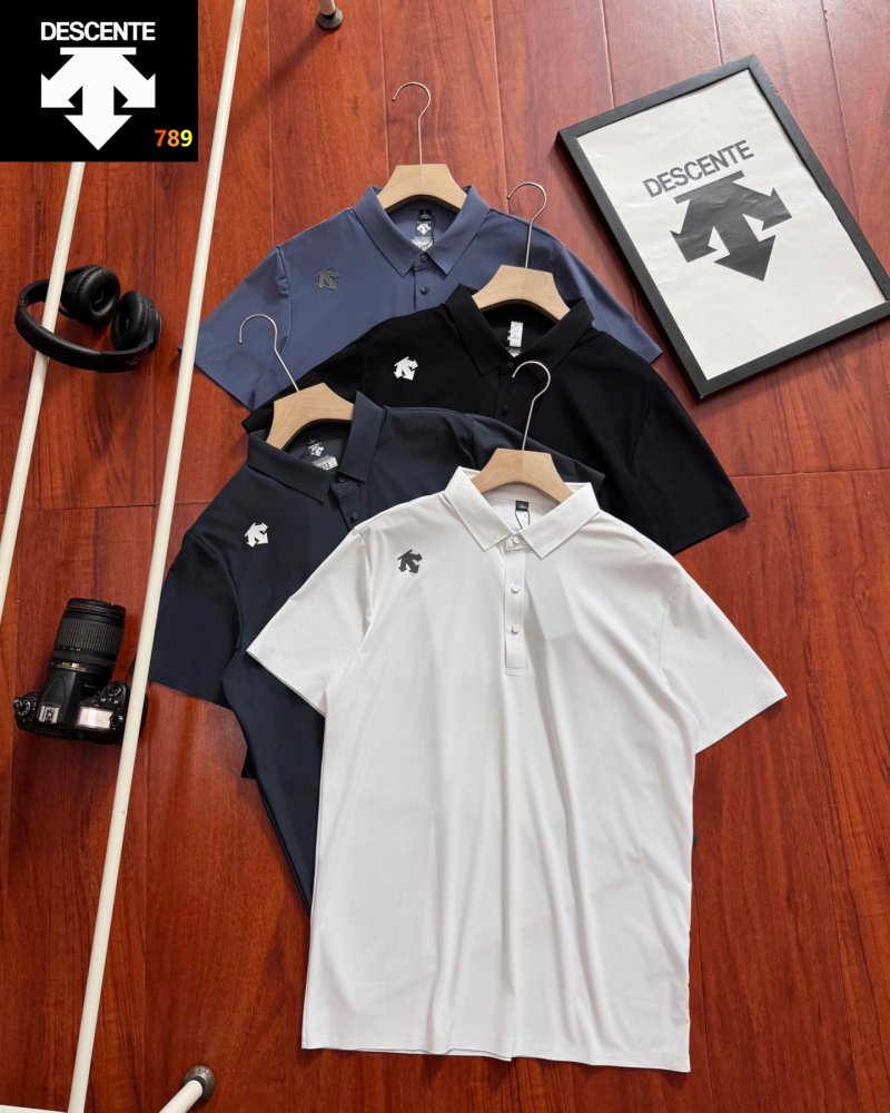 Kolon Sport Half-Zip Short Sleeve Polo - Dark Grey view