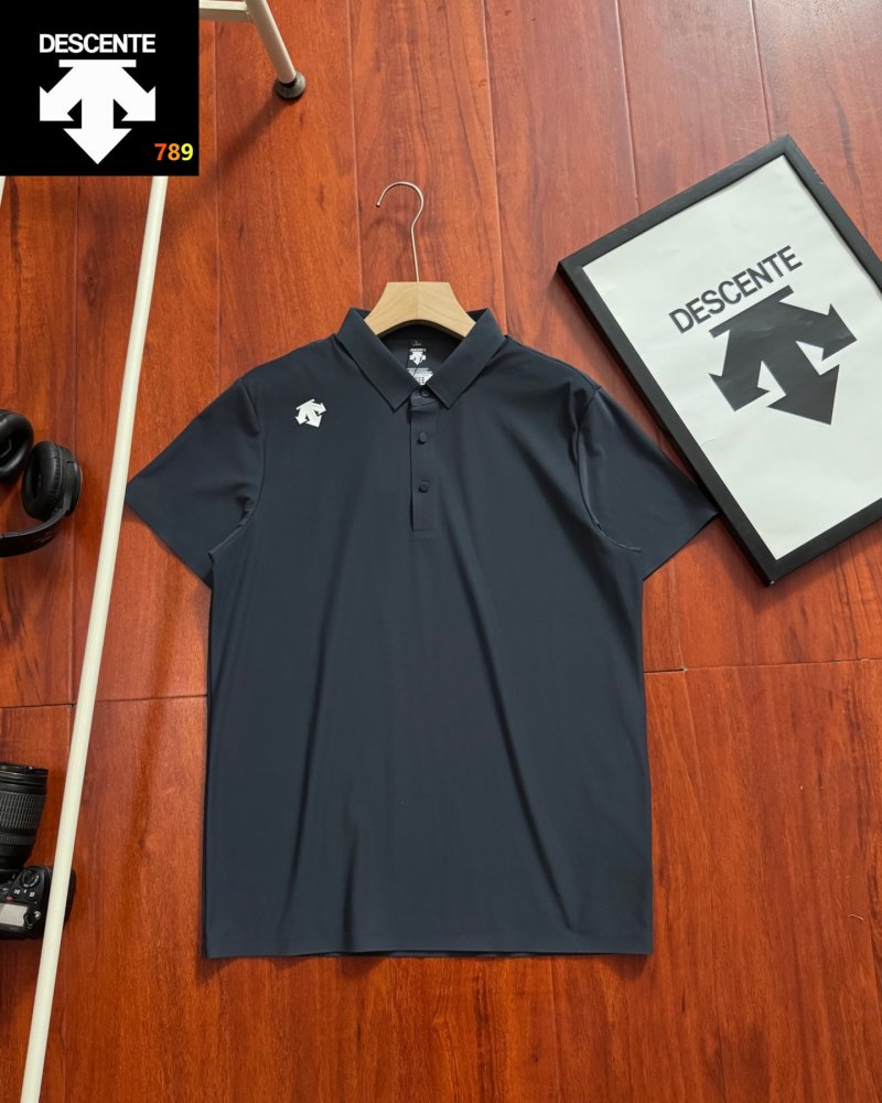 Kolon Sport Half-Zip Short Sleeve Polo - Dark Grey view