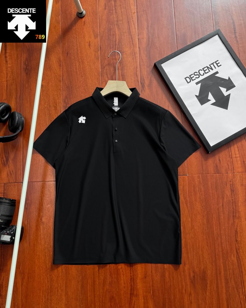 Kolon Sport Half-Zip Short Sleeve Polo - Dark Grey view