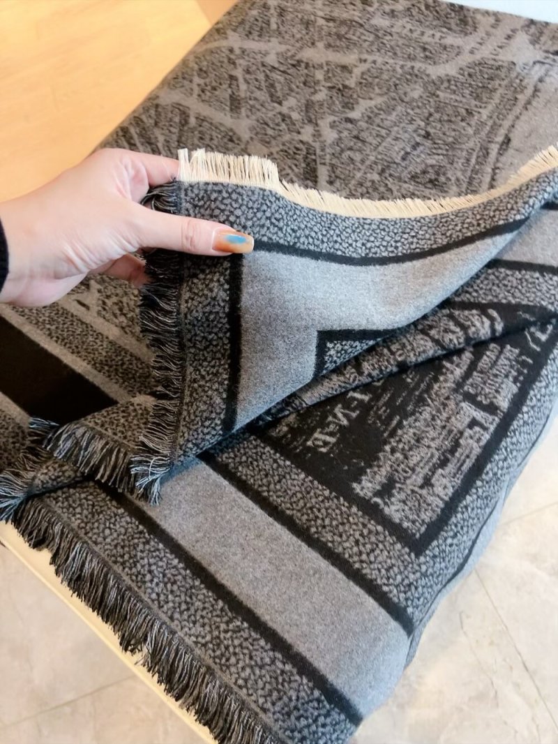 Dior Twill Square Scarf Beige 140x140cm view