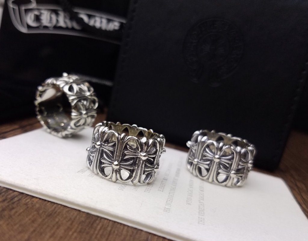 Chrome Hearts Cross Tomb Sterling Silver Ring view