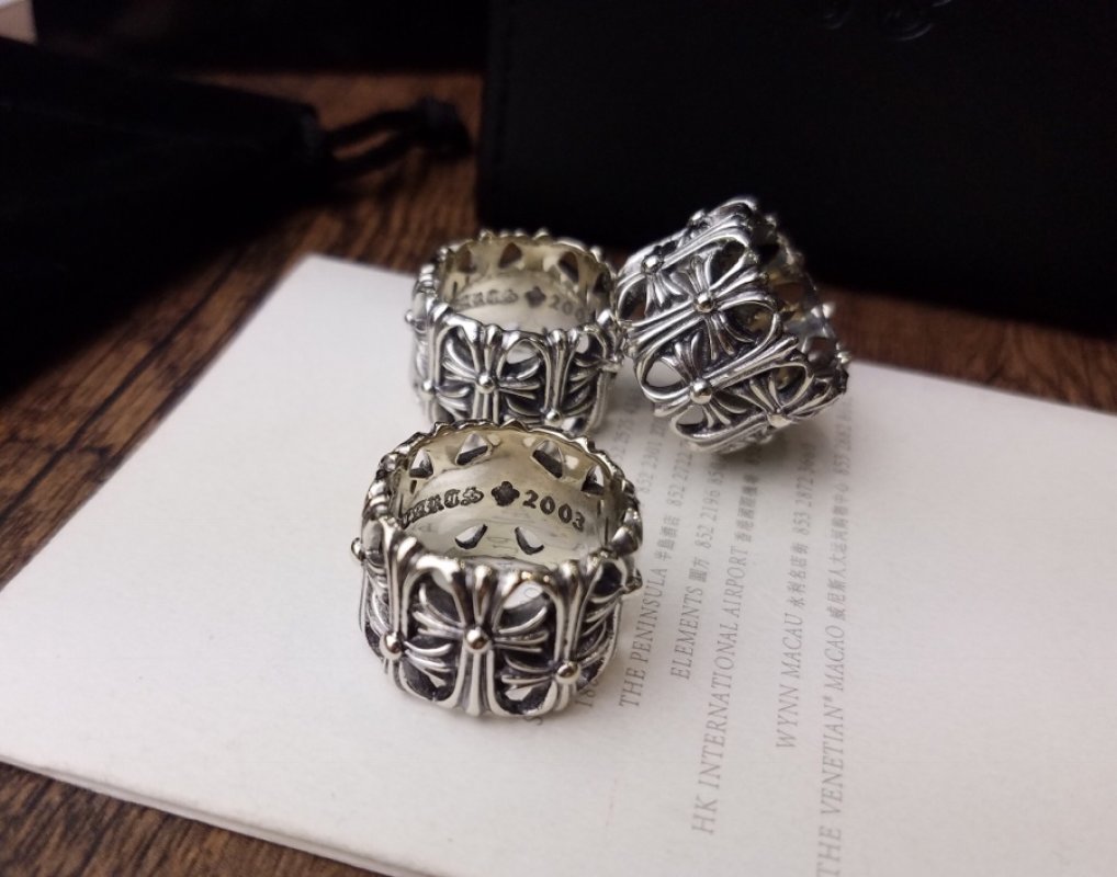 Chrome Hearts Cross Tomb Sterling Silver Ring view