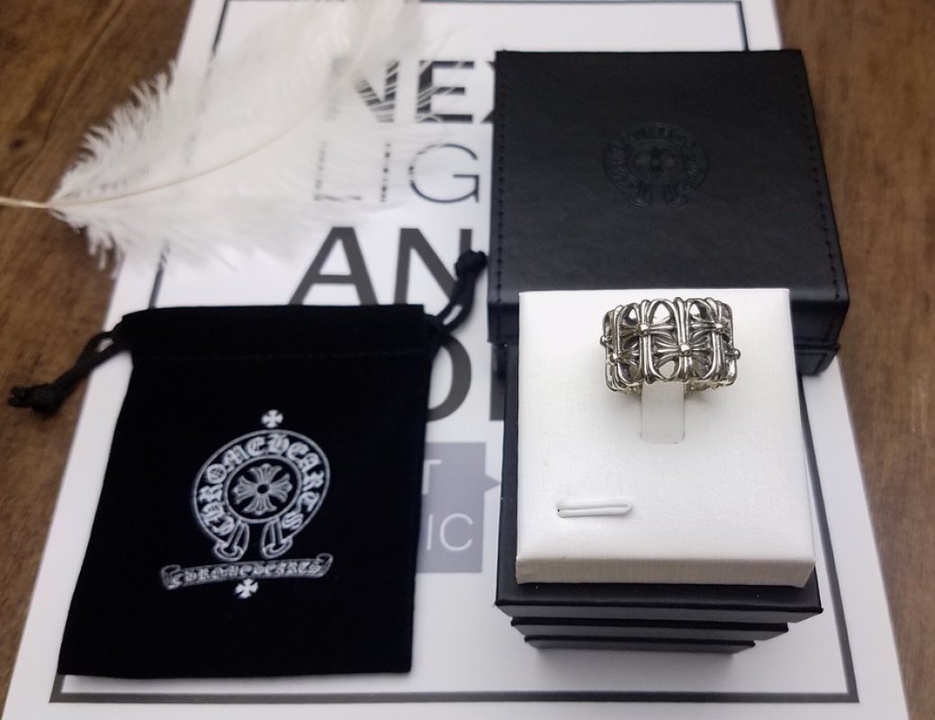 Chrome Hearts Cross Tomb Sterling Silver Ring view