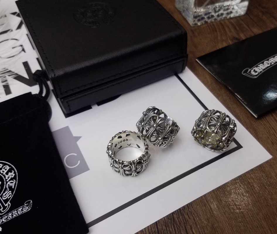 Chrome Hearts Cross Tomb Sterling Silver Ring view