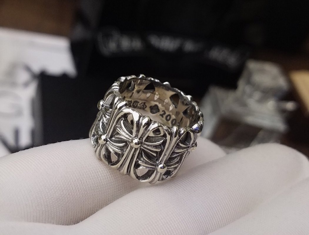 Chrome Hearts Cross Tomb Sterling Silver Ring view