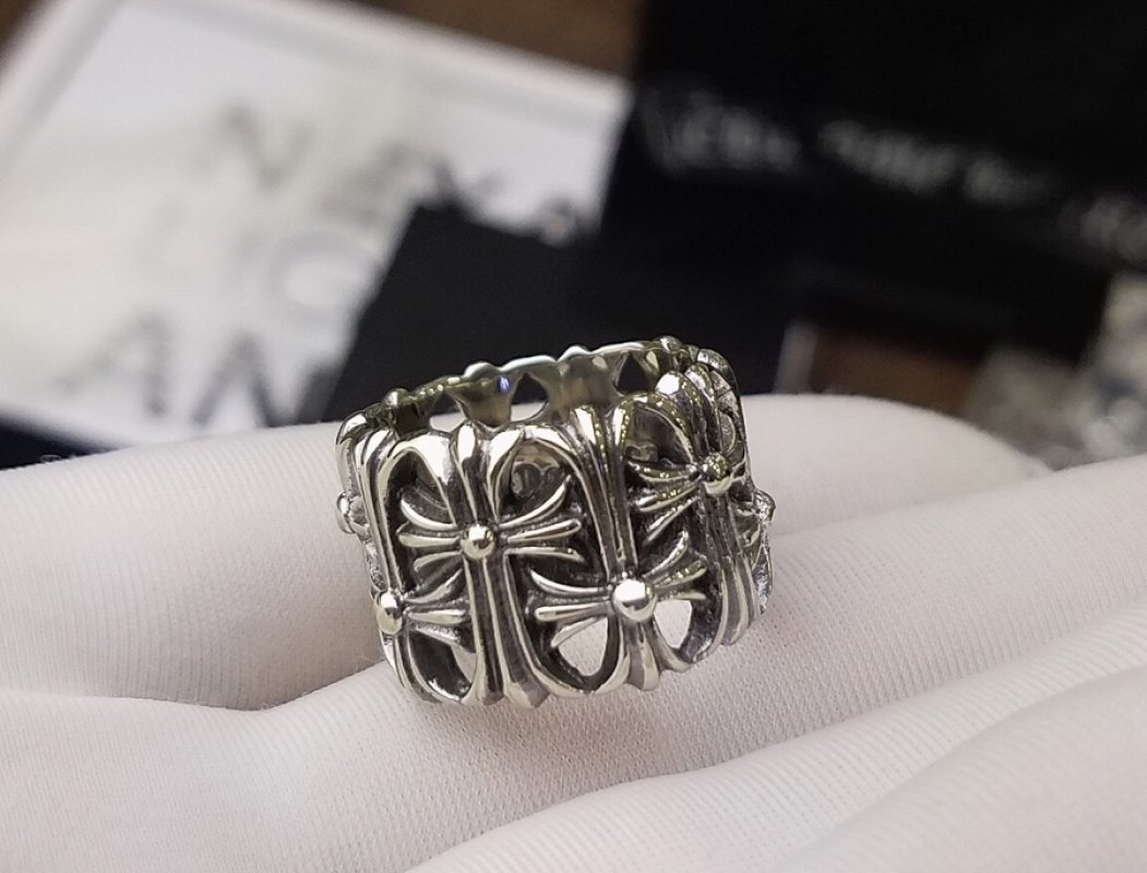 Chrome Hearts Cross Tomb Sterling Silver Ring view
