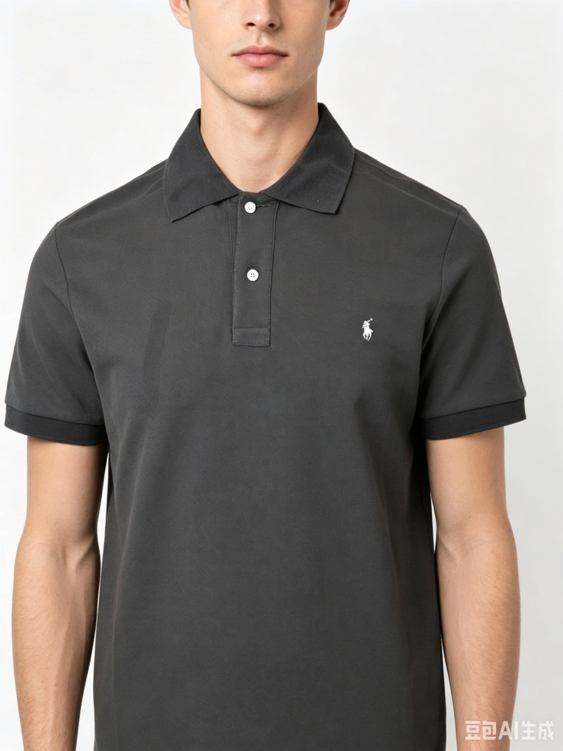 Ralph Lauren Polo Shirt Charcoal Grey