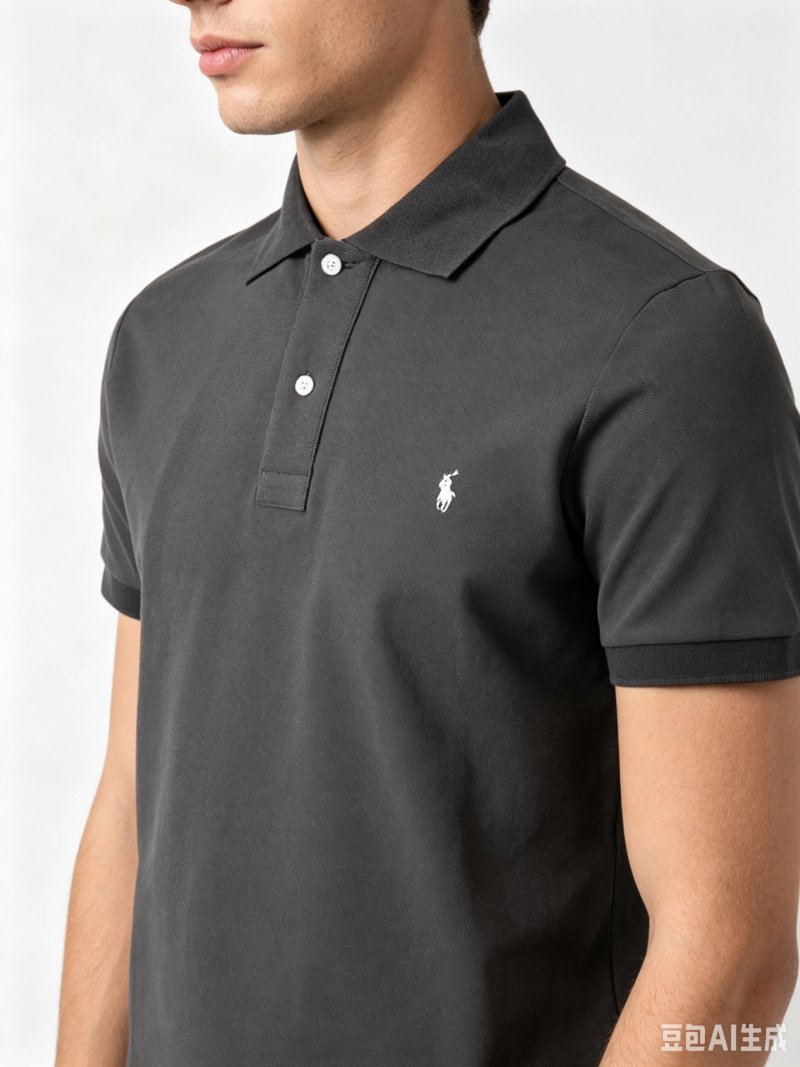 Ralph Lauren Polo Shirt Charcoal Grey view