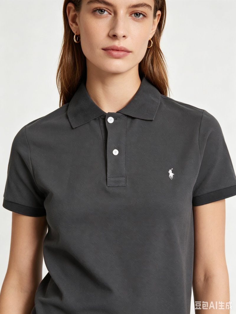 Ralph Lauren Polo Shirt Charcoal Grey view