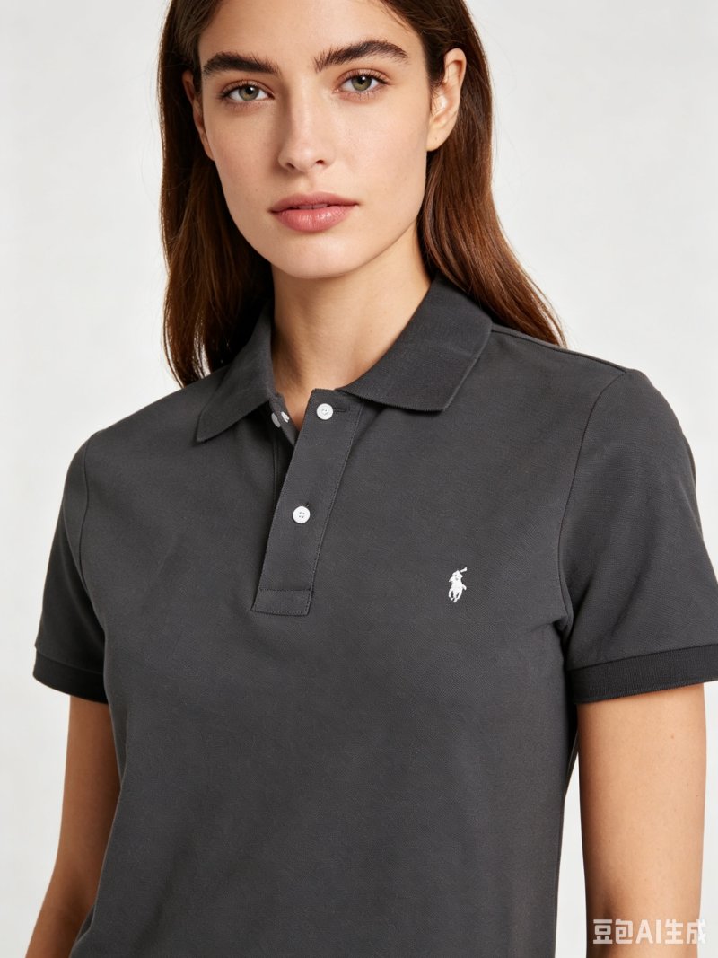 Ralph Lauren Polo Shirt Charcoal Grey view