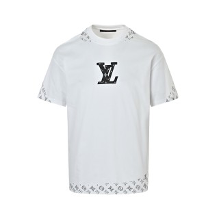 Louis Vuitton White LV Logo Short Sleeve T-Shirt view 7